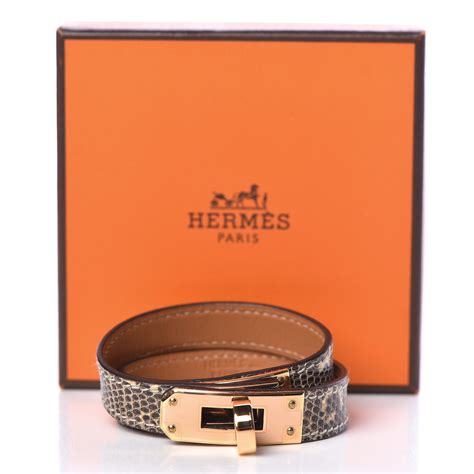 hermes lizard skin bracelet|Kelly Double Tour bracelet .